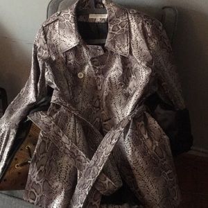 Snakeskin print jacket